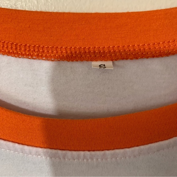 Pumpkin Spice & Everything Nice Graphic Orange/White Baseball Tee - Picture 4 of 7
